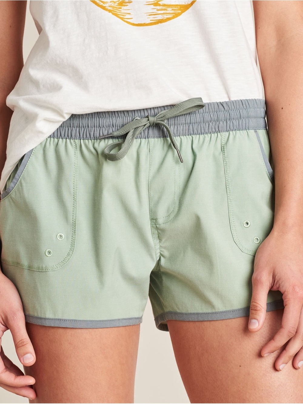 United by Blue Organic Cotton Classic Shorts Seafoam Green size Small 677
